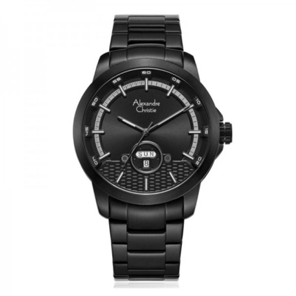 Alexandre Christie AC 6657 Full Black Steel MEBIPBA